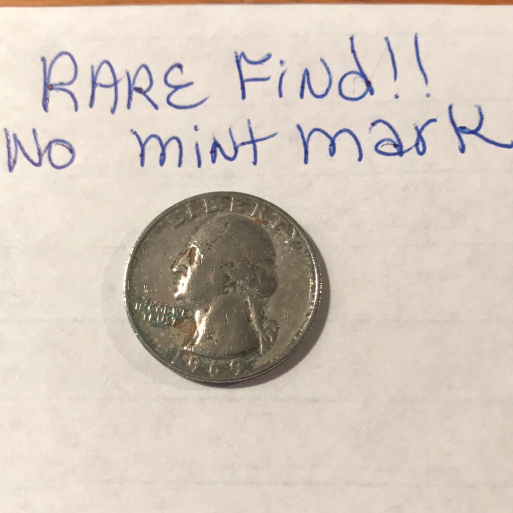 1969 Liberty Washington Quarter Dollar No mint mark Very Rare